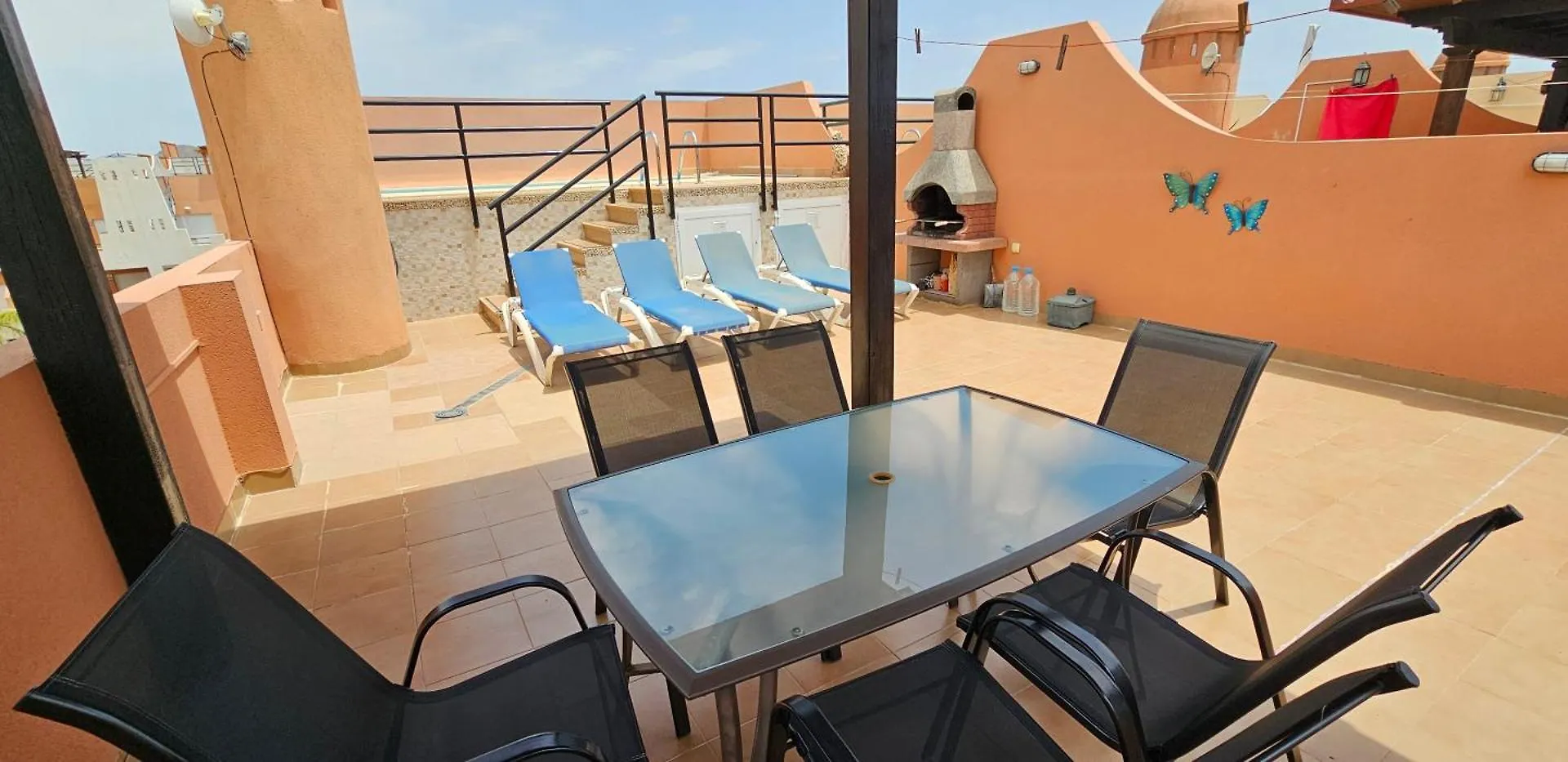 Apartamentos Paraiso Vera Playa: Beachfront Attic with Private Pool Playas de Vera 0*,  Spain